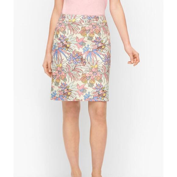 Talbots Dresses & Skirts - Talbots NWT Pastel Floral Mini Skirt 100% Cotton Spring Preppy Cottagecore